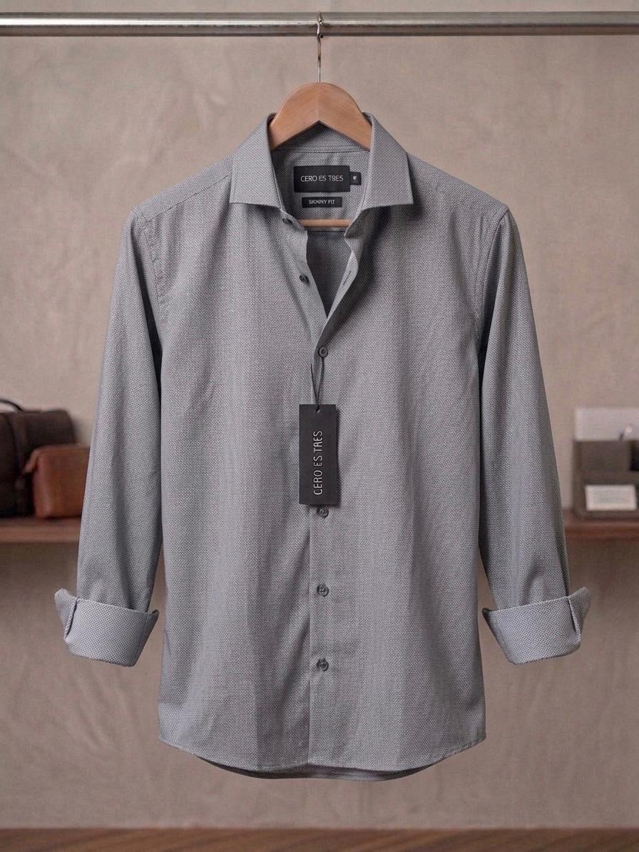 6533SKSPNE - CAMISA CHARDONNAY NEGRO